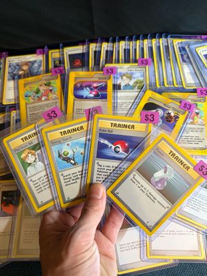 Pokemon vintage trainer cards lot
