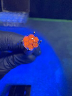 Orange honeycomb Millie pearl UV steve h 6mm