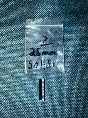 25mm solid quartz pillar 6mm