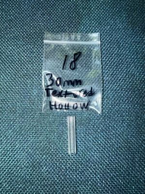 30mm textured hollow quartz pillar 6mm