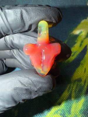 Pumpkin half babe pendant 