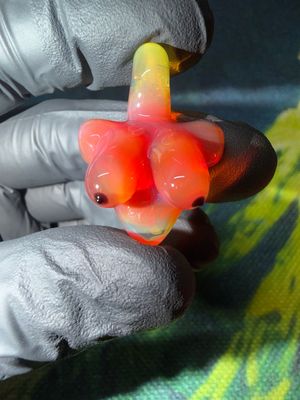Pumpkin half babe pendant 