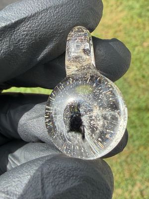 Black cat murrine pendant UV