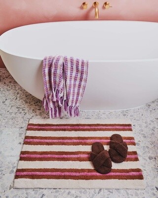 Foxy Stripe Bath Matt