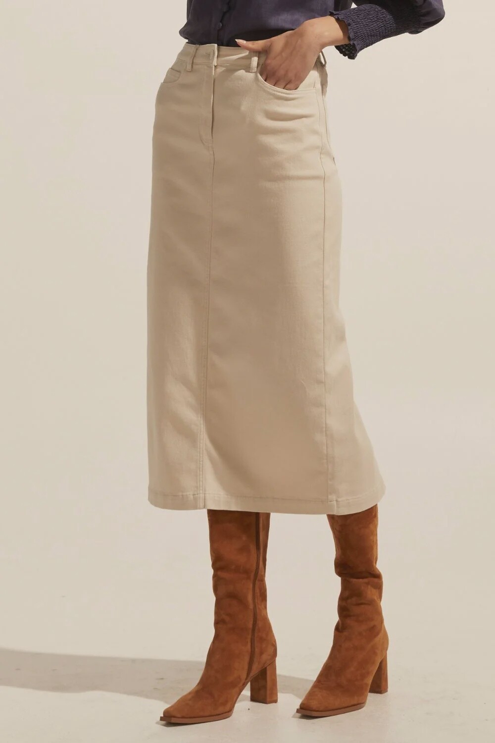 Zoe Kratzmann Accord Skirt, Colour: Stone, Size: 0