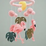 Tara Treasures Nursery Mobile - Pink Flamingo Tik