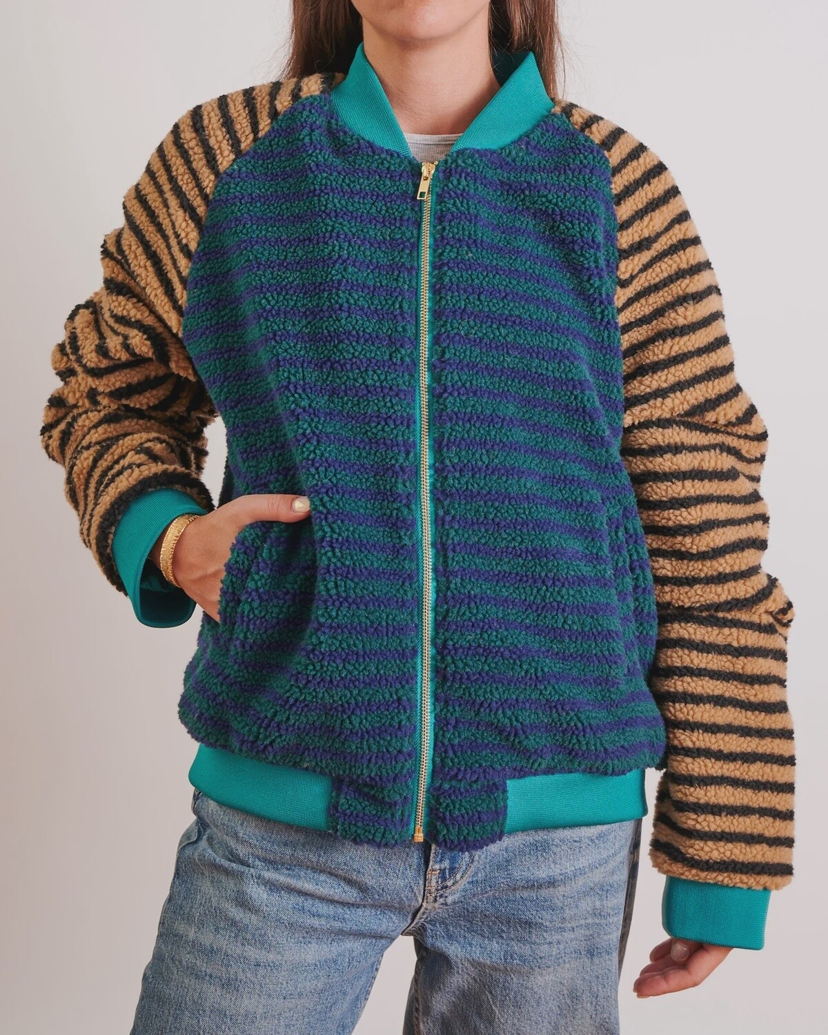 Crusdader Adult Sherpa Bomber Jacket