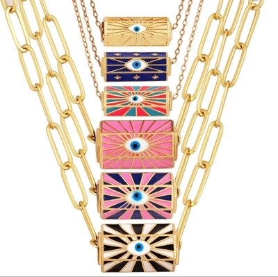 Hexagon Amour Charm on Chain