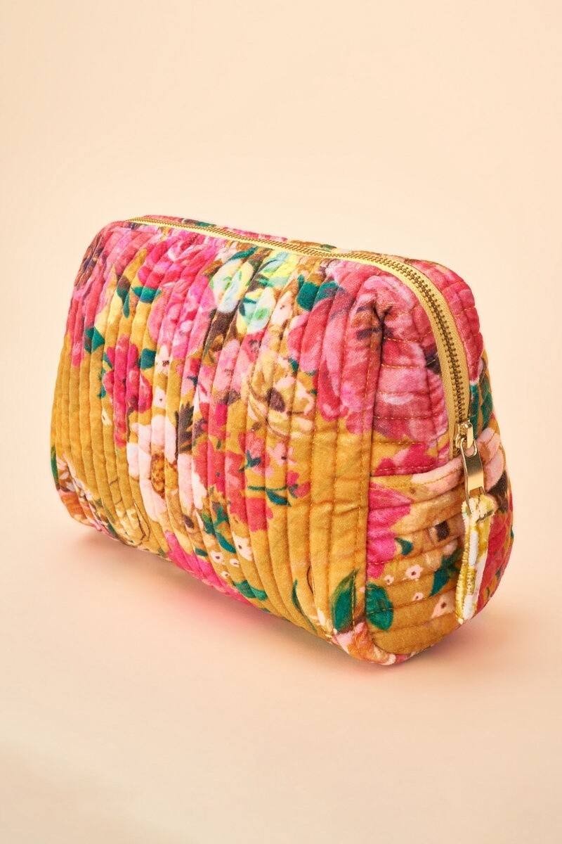 Powder Washbag, Colour: Mustard