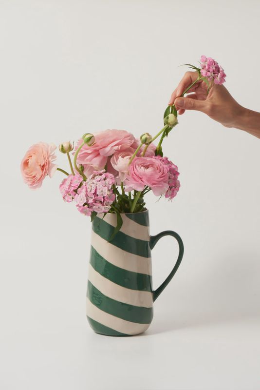 Jones and Co Cabana Stripe jug