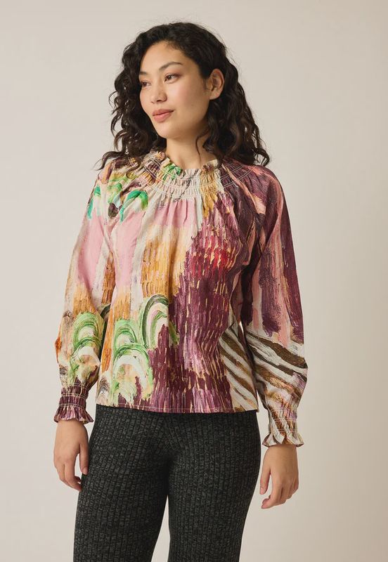 Rowena Shirred blouse