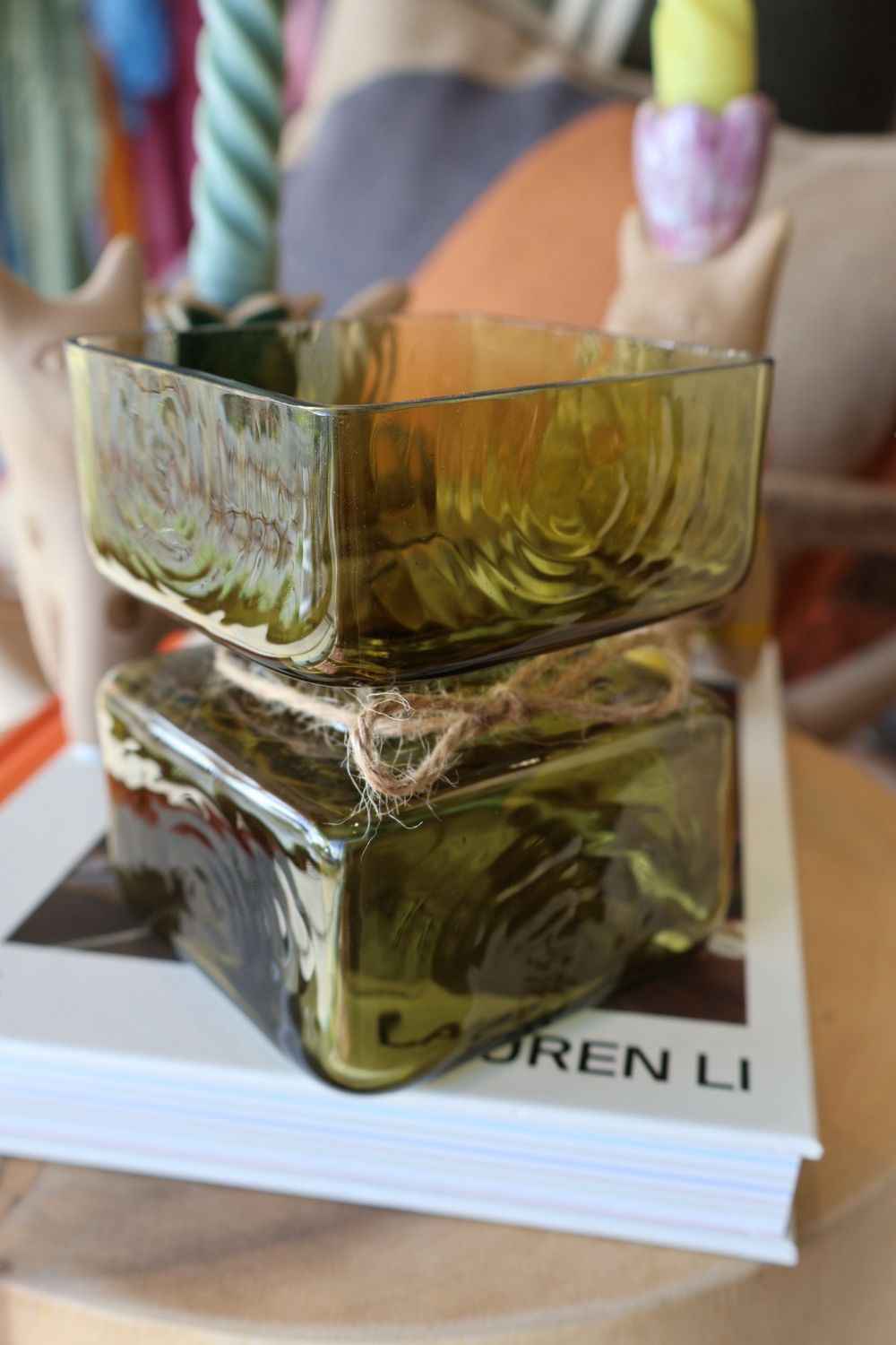 unc camo vase/ candle holder, Colour: Olive