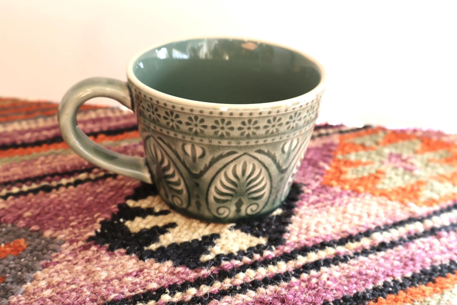 Bloomingville Rani Mug single unit, Colour: Green