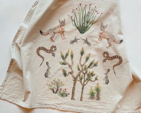 Heartshake studios tea towels, Theme: Joshua tree