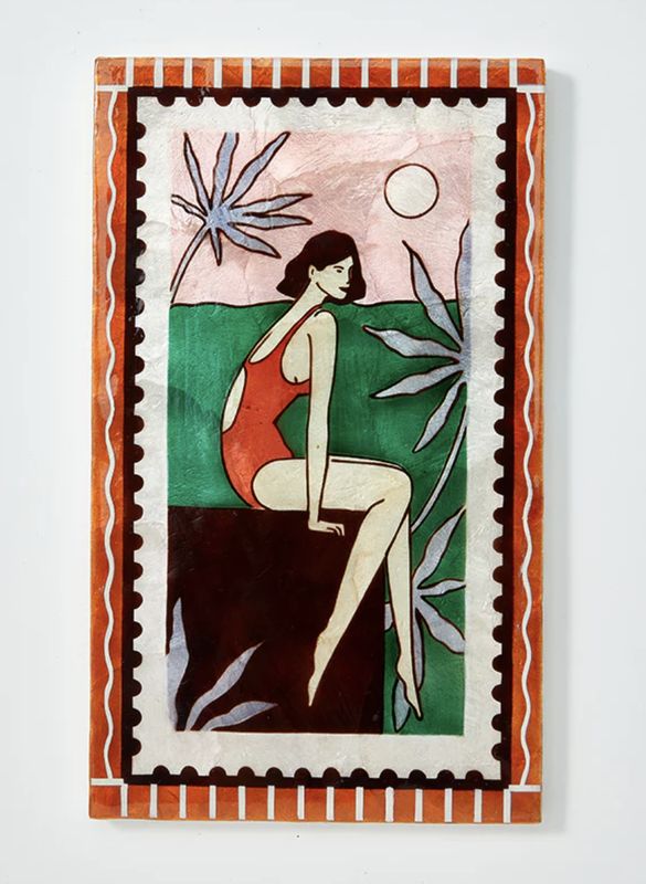 Resort dangle Green Wall tile
