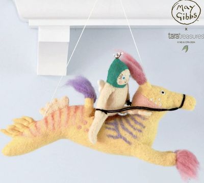 Gumnut baby weedy seed dragon Wall hanging