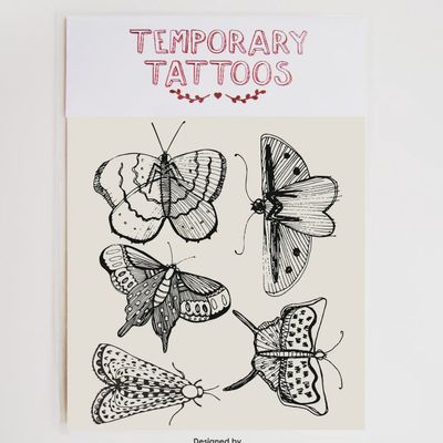 Butterflies temporary tattoos
