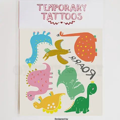 Dinosaur Roar Temporary Tattoo