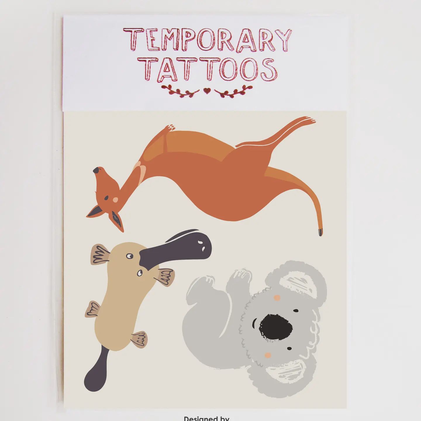 Aussie Colour Animal temporary tattoos