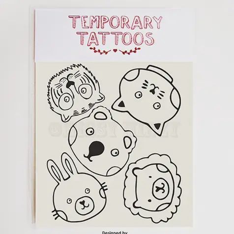 Safari Animal temporary tattoos