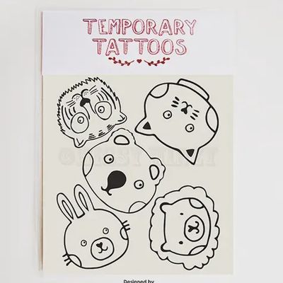 Safari Animal temporary tattoos