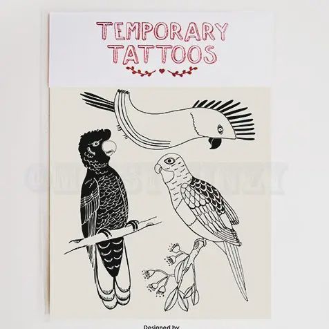 Australia Birds Temporary Tattoos