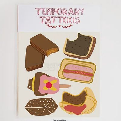 Aussie Food icons temporary tattoos