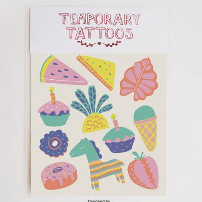 Birthday Party Temporary Tattoos