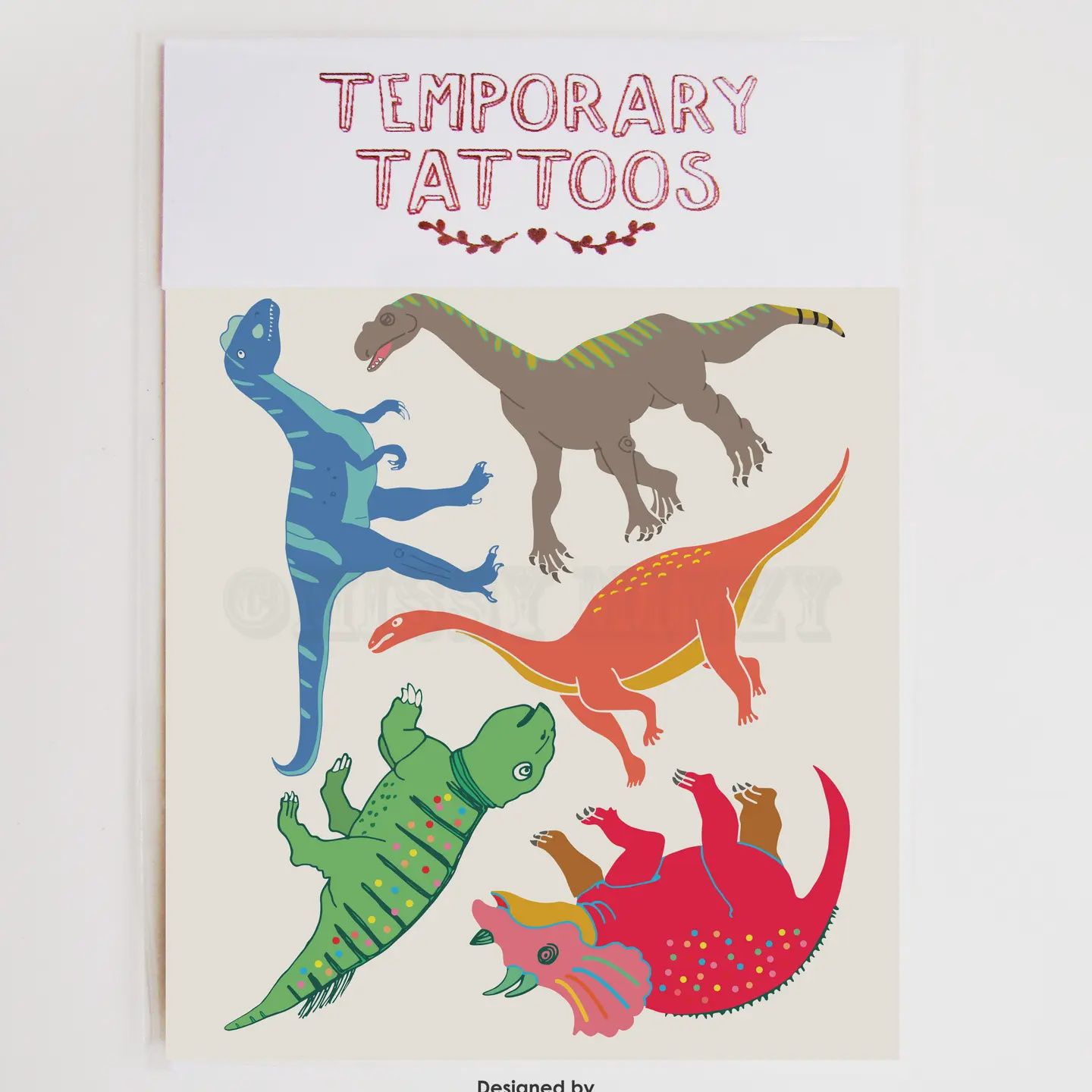 Dinosaurs 2 temporary tattoos