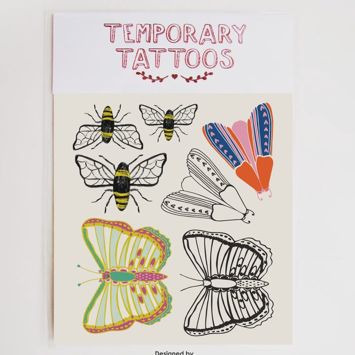 Butterflies and bees temporary Tattoos