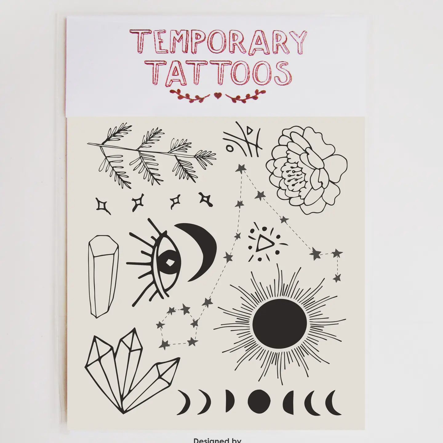 Sun and Moon Temporary Tattoos