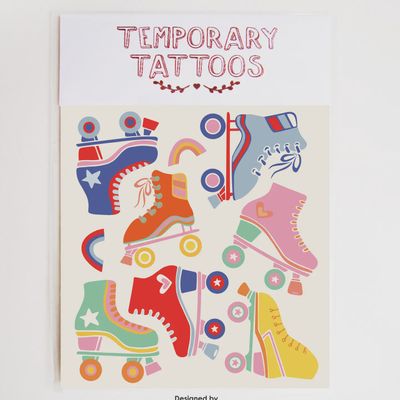 Rollerskates Temporary Tattoo