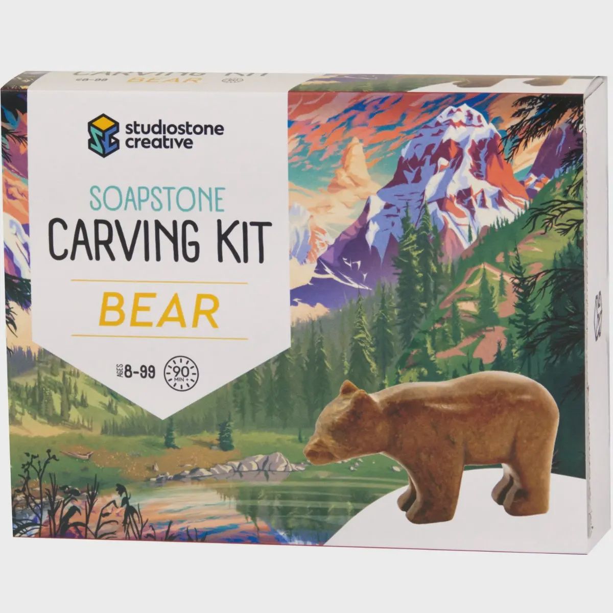 Bear Soapstone carving kit