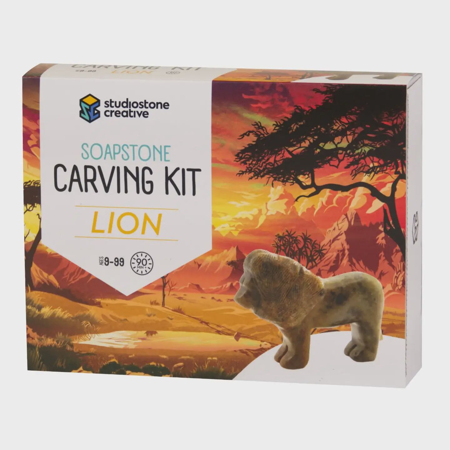 Lion Soapstone carving kit