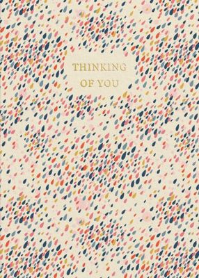 Thinking of you raindrops card