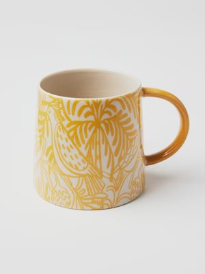 Del Sol Bird Mug in mustard