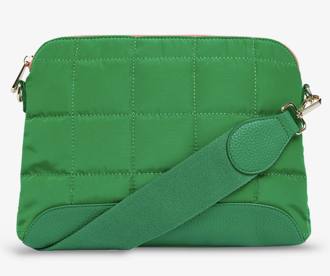 Soho Cross Body Bag by Elms and king, Colour: Green