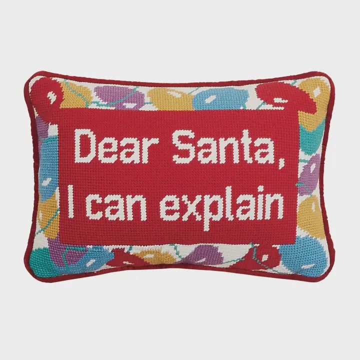 Been Goodish Needlepoint pillow