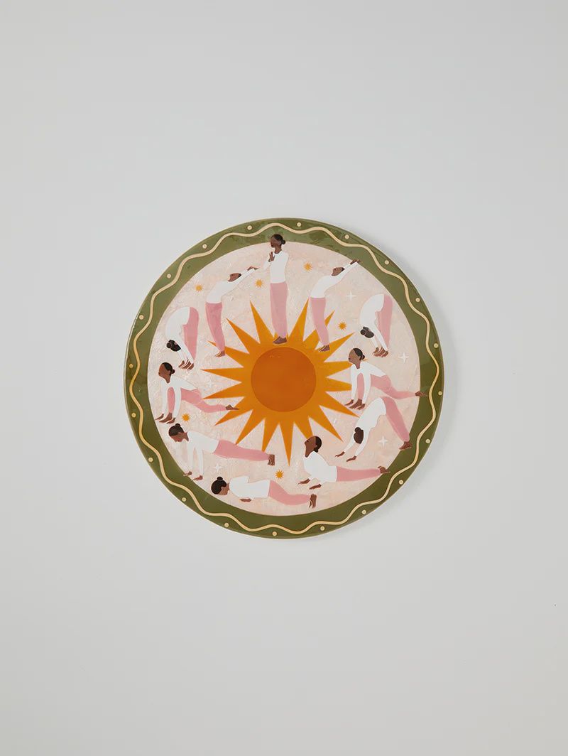 Sun Salutation wall tile