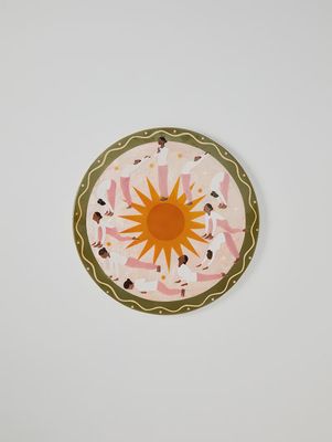 Sun Salutation wall tile