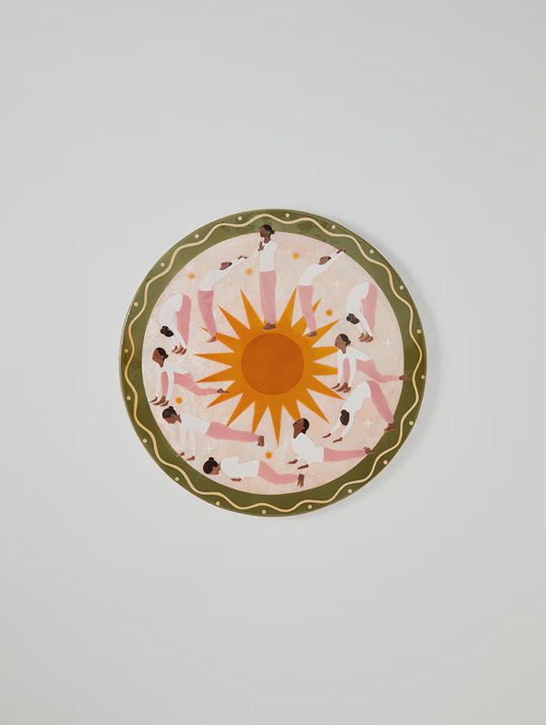Sun Salutation wall tile