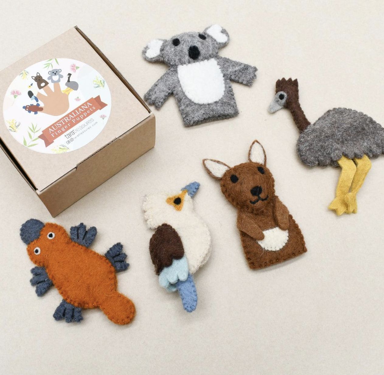 Tara Treasures Australian Animals Finger Puppets, Theme: Koala