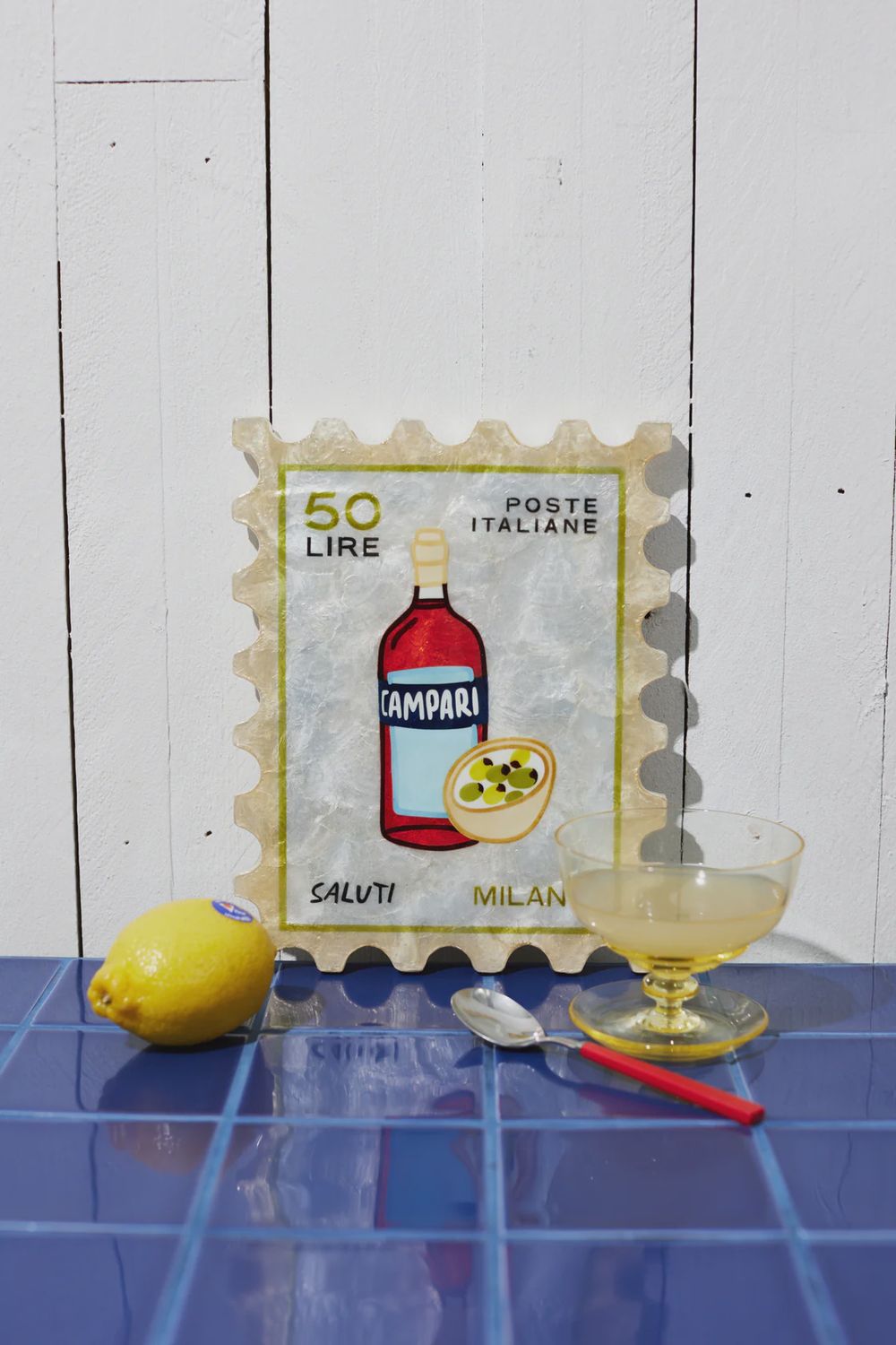 Campari Stamp wall tile