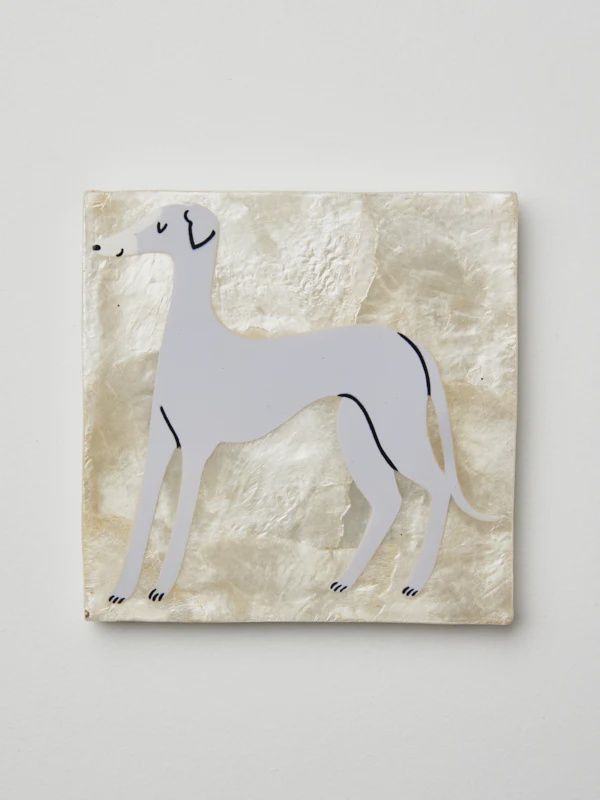Greyhound wall tile
