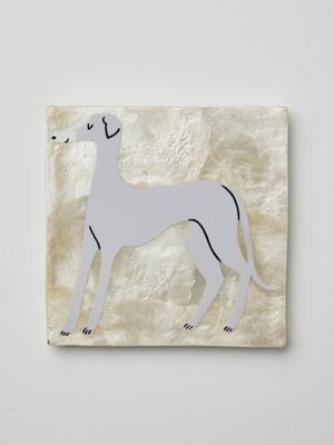 Greyhound wall tile