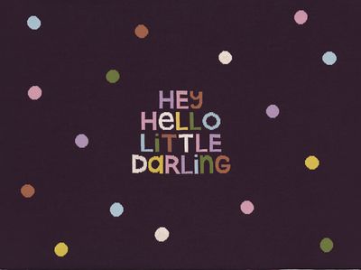 Hello Darling Baby Throw blanket