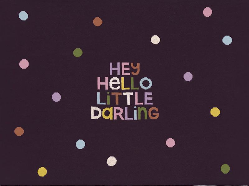 Hello Darling Baby Throw blanket