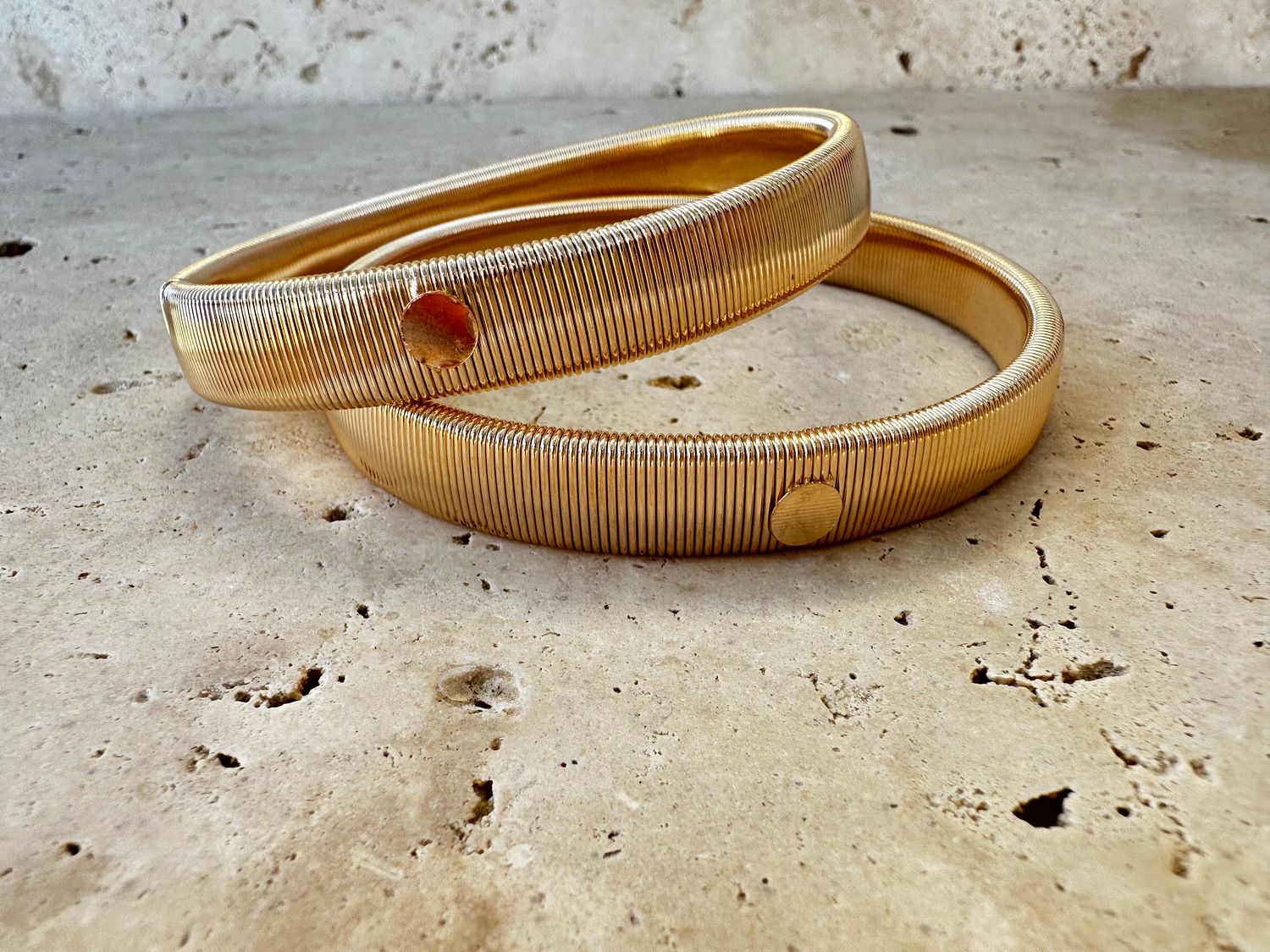Cuff Suspenders, Colour: Gold