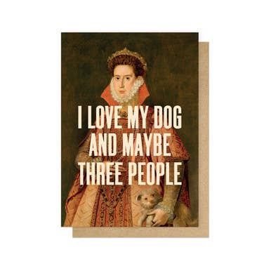 I Love My Dog Greetings Card: Cello-Free