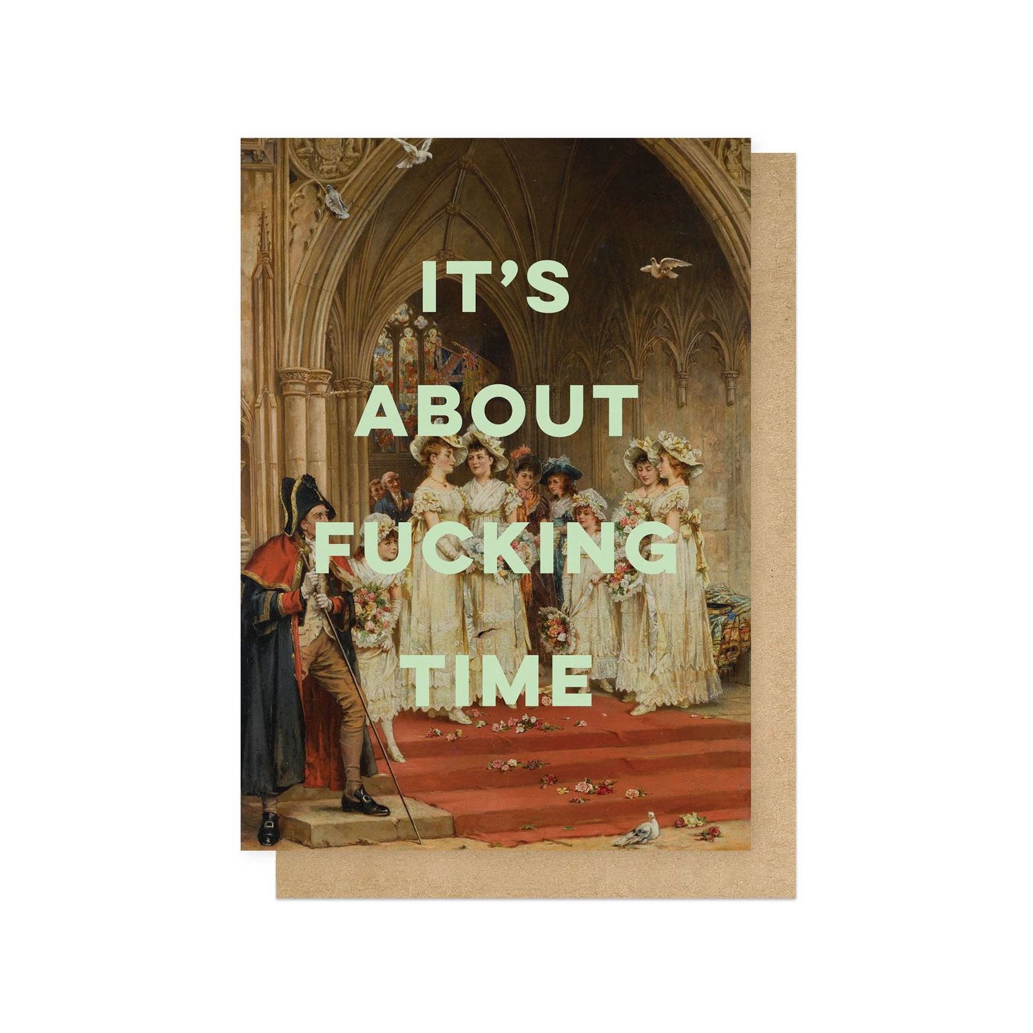 It's About Time Greetings Card: Cello-Free